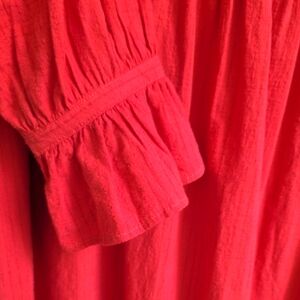 Chic Orange Long Sleeve Dress